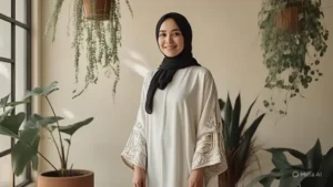 7 Gamis Kaftan Kekinian: Elegan untuk Wanita Usia 40an